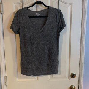 Old Navy Dark Grey V-Neck Vintage Style Tshirt